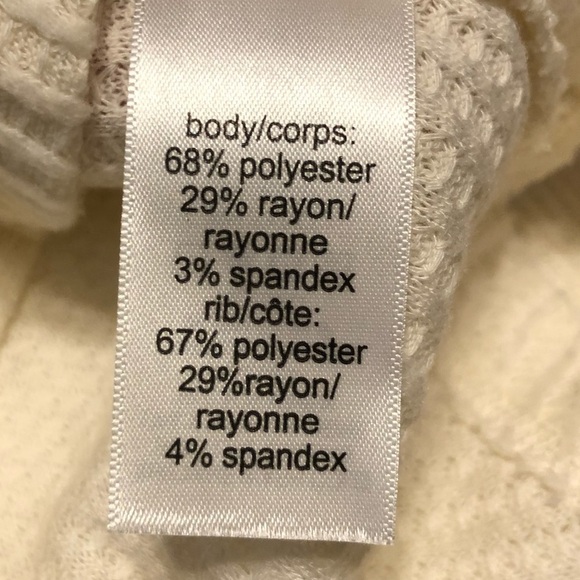 24/7 Maurice’s Womens Soft Wayside Waffle Knot Ecru/Cream Tunic Size Small - Picture 11 of 13